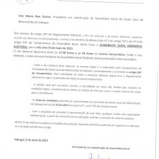 Convocatória Eleições 2021